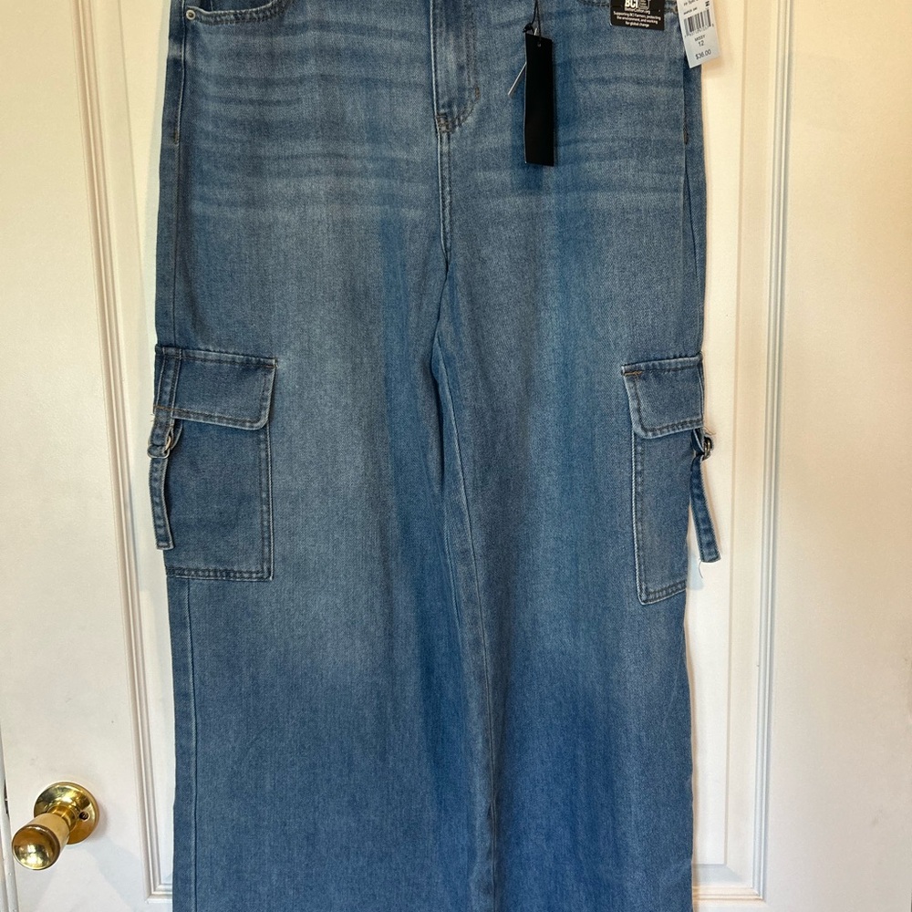 Stitch Star NWT Casual Blue Denim Cargo Pants